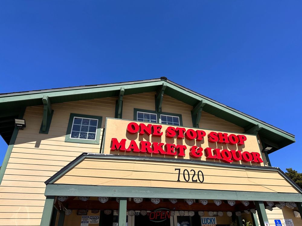 ONE STOP SHOP MARKET & LIQUOR 7020 Calle Real, Goleta, California