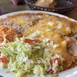 Chicken enchiladas