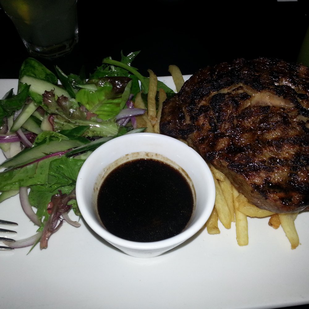 The Curious Squire - Scotch fillet - the only steak on the menu, but the best cut anyway in my opinion! - Bars Near Me - North Adelaide, SA