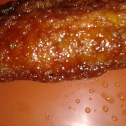 Super China Chinese Restaurant - Feather stem sticking out of braised wing