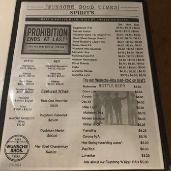 Wunsche Bros Cafe & Saloon - Menu - Burgers Near Me - Spring, Texas Wunsche Bros Cafe & Saloon - Menu - Burgers Near Me - Spring, Texas