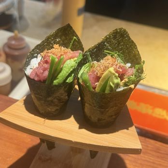 Rosella - Spicy tuna hand roll - Sushi Bars Near Me - New York, New York Rosella - Spicy tuna hand roll - Sushi Bars Near Me - New York, New York
