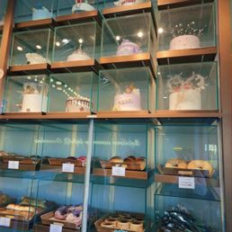 Pastries and cake display Pastries and cake display