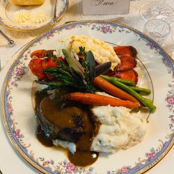 Surf & Turf, filet mignon and lobster tail. Super delicious!