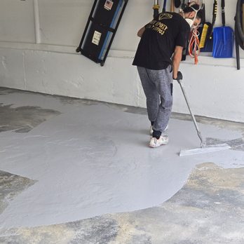 Eddy Epoxy Floor Finished - Applying quick hardening mix to fill and even floors. - Flooring Near Me Eddy Epoxy Floor Finished - Applying quick hardening mix to fill and even floors. - Flooring Near Me