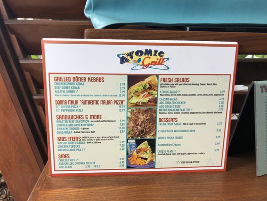 Menu photo 4 Atomic Tonic Orlando, FL