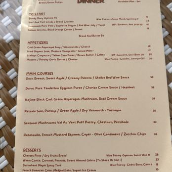 Caché - Dinner menu - French Near Me - San Francisco, California Caché - Dinner menu - French Near Me - San Francisco, California