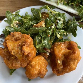 Idle Hour - My small plate of the arugula salad and buffalo cauliflower - American Near Me - Los Angeles, California Idle Hour - My small plate of the arugula salad and buffalo cauliflower - American Near Me - Los Angeles, California
