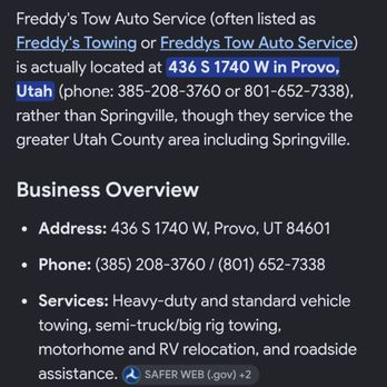 Freddy's Towing - Towing Near Me Freddy's Towing - Towing Near Me