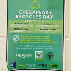 Great Bridge Community Center - Chesapeake Recycles Day event days