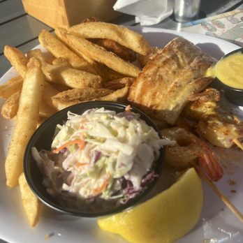 Crabby's Dockside - mahi-mahi/grilled shrimp platter - Seafood Near Me - Clearwater Beach, Florida Crabby's Dockside - mahi-mahi/grilled shrimp platter - Seafood Near Me - Clearwater Beach, Florida