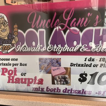 Uncle Lani's Poi Mochi - Menu - Food Stands Near Me - Kapolei, Hawaii Uncle Lani's Poi Mochi - Menu - Food Stands Near Me - Kapolei, Hawaii