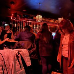 Zebra Lounge - View from our booth of the bar