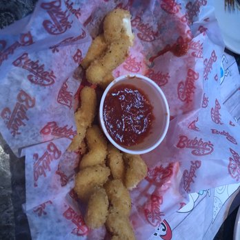 Bubba's 33 - Mozzarella sticks - lightly breaded, garlicky goodness - American Near Me - San Antonio, Texas
