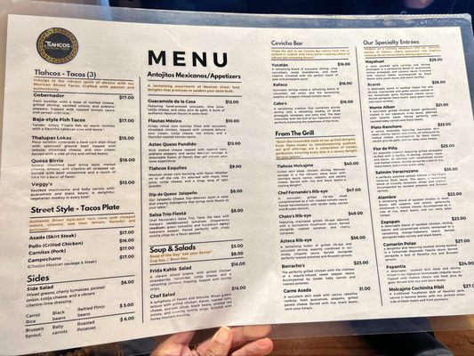 Menu photo 3 Tlahcos Plainfield, IN