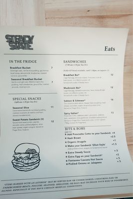 Menu photo 2 Steady State San Marcos, CA Menu photo 2 Steady State San Marcos, CA
