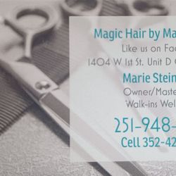 Magic Hair by Marie and Laurie - Business card