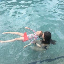 Haley Whatley Swim School - Learning to float with Kamrynn
