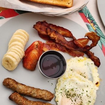 Bulegreen Cafe Yard - Bulegreen breakfast with white toast instead of waffles - Cafes Near Me - Oakland Park, Florida Bulegreen Cafe Yard - Bulegreen breakfast with white toast instead of waffles - Cafes Near Me - Oakland Park, Florida