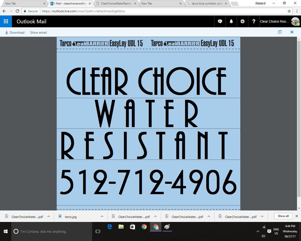 Slide of Clear Choice Roofing