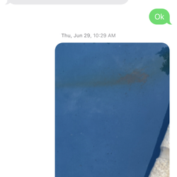 Blueway Pools - Rust coming from the light he installed which popped out and is now sitting on the side of the pool