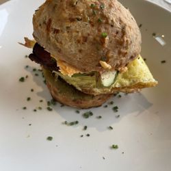 St Kilda Cafe and Bakery - Biscuit egg sandwich