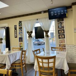 The dining tables
