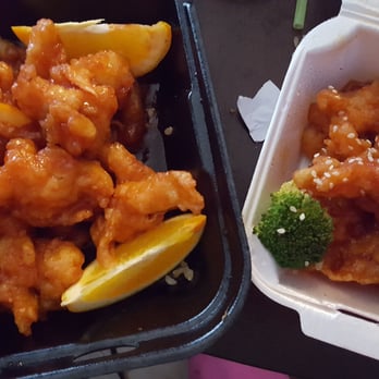 Naka Sushi - Orange chicken and "sesame" (orange) chicken. - Sushi Bars Near Me - Albuquerque, New Mexico Naka Sushi - Orange chicken and "sesame" (orange) chicken. - Sushi Bars Near Me - Albuquerque, New Mexico
