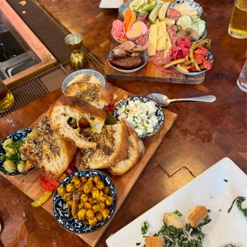 Maitland farm, kitchen & spirits - Zatar toast, spiced chicken peas, house seasoned velvety tofu, pickled veggies, hummus - Salad Near Me - Salem, Massachusetts