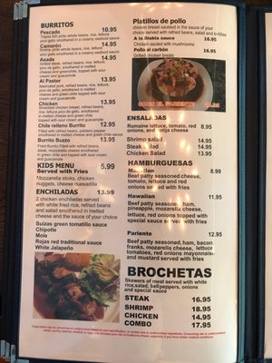 Menu photo 1 Sabor Mazatlan Avon, CO