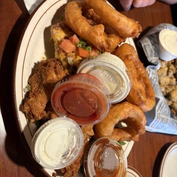 McGonigle's Pub & Grill - Pub Combo.  Look at those onion rings. - Pubs Near Me - Battle Creek, Michigan