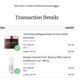 My Digital recipet from today