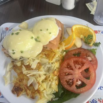 Paula's Pancake House - Eggs Benedict with lox - Breakfast & Brunch Near Me - Solvang, California Paula's Pancake House - Eggs Benedict with lox - Breakfast & Brunch Near Me - Solvang, California