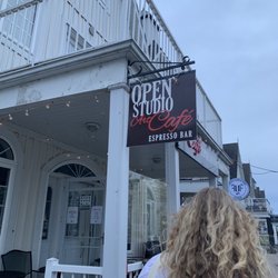 Open Studio Art Cafe Espresso Bar - The front of the building & sign!