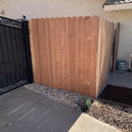 Section of fence replaced