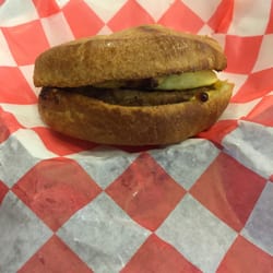 Montgomery Muggs - Croissant breakfast sandwich