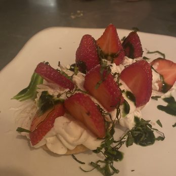 Field & Tides - Strawberries & Basil Cream - Southern Near Me - Houston, Texas Field & Tides - Strawberries & Basil Cream - Southern Near Me - Houston, Texas
