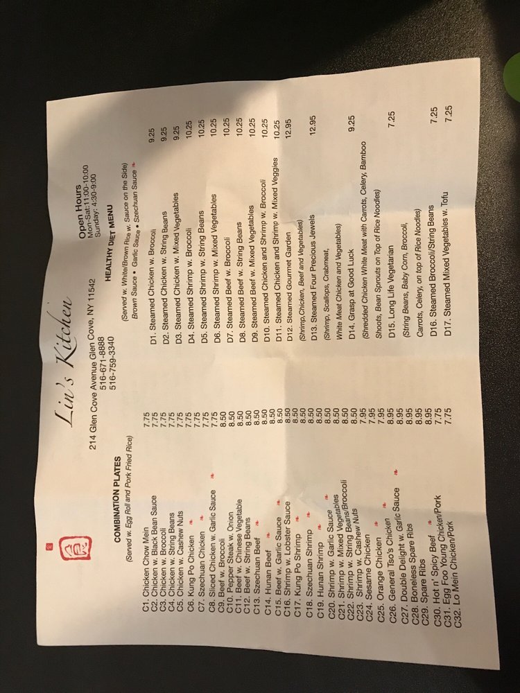LIN’S KITCHEN Updated September 2024 15 Reviews 214 Glen Cove Ave
