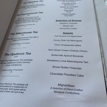 Mary Cassatt Tea Room - Menu - Tea Rooms Near Me - Philadelphia, Pennsylvania