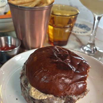 Eberly - The burger on the happy hour menu. $10 plus the fries they were very good and for a great price. - Bars Near Me - Austin, Texas Eberly - The burger on the happy hour menu. $10 plus the fries they were very good and for a great price. - Bars Near Me - Austin, Texas