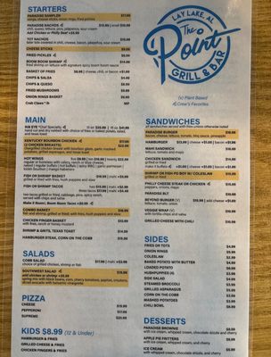 Menu photo 1 The Point Grill & Bar Columbiana, AL Menu photo 1 The Point Grill & Bar Columbiana, AL