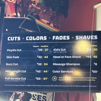 Floyd's 99 Barbershop - Pricing - Barbers Near Me - Chandler, Arizona