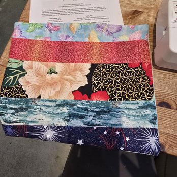 StitchSpace LA - The 5 pieces of cloth sewn together - Art Classes Near Me - Los Angeles, California StitchSpace LA - The 5 pieces of cloth sewn together - Art Classes Near Me - Los Angeles, California