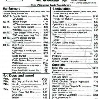 John's Char Burger - Burgers Near Me - Livermore, California John's Char Burger - Burgers Near Me - Livermore, California