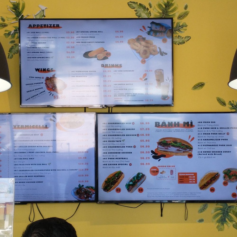 Banh Mi Bon - These are old prices, you need to add 50 cents on each item starting March 1, 2022. (Photo taken April 28, 2022) - Vietnamese Near Me - Houston, Texas