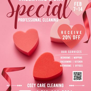 Cozy Care Cleaning Services - Valentine's Sale! - Office Cleaning Near Me Cozy Care Cleaning Services - Valentine's Sale! - Office Cleaning Near Me