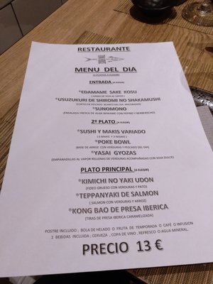 Menu photo 1 Tuna House Madrid, M