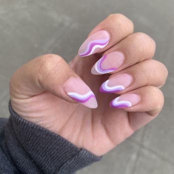Sunset Nails - $55 full set + $30 for design + $5 for matte top coat - Nail Salons Near Me - San Francisco, California