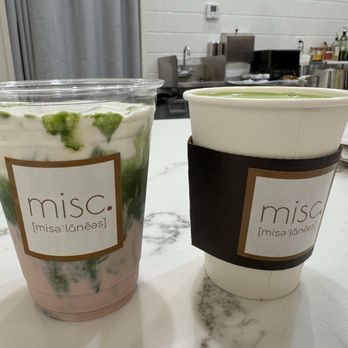 Misc Coffee - Strawberry Matcha Einspinnar (Cloud); Matcha Oat Latte - Coffee & Tea Near Me - Rolling Hills, California Misc Coffee - Strawberry Matcha Einspinnar (Cloud); Matcha Oat Latte - Coffee & Tea Near Me - Rolling Hills, California