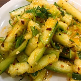 Heng's Kitchen - Uber refreshing cold spicy cucumber salad. Perfect balance of spicy and tart/sour - Chinese Near Me - Mesa, Arizona Heng's Kitchen - Uber refreshing cold spicy cucumber salad. Perfect balance of spicy and tart/sour - Chinese Near Me - Mesa, Arizona